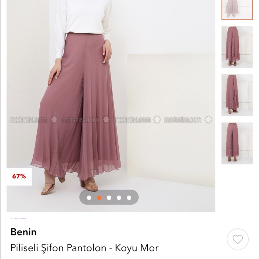 Wide leg culotte